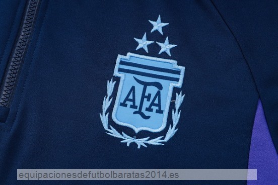 Nuevo Conjunto Completo Chaqueta Con Capucha Argentina 2023 Azul Marino Baratas
